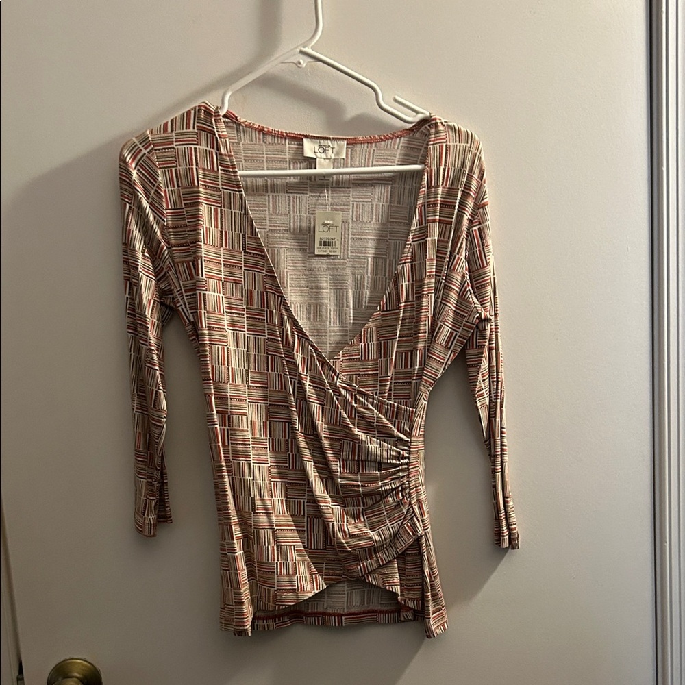 Ann Taylor Loft Print Blouse
